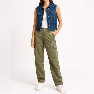 MARISOL 90s Denim Vest | Medium | Retro Inspired Layering Staple | Minimalist